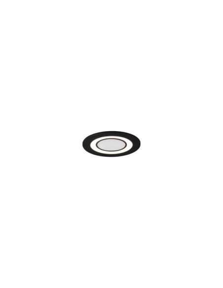Downlight empotrable LED Core negro 5W 3000K detalle producto
