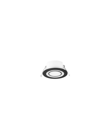 Downlight empotrable LED Core negro 5W 3000K detalle empotrado