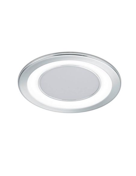CORE Downlight embutido LED cromado 10W 450Lm 3000K | LeonLeds