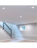 Downlight empotrable LED CORE cromo 10W 450Lm 3000K foto ambiente