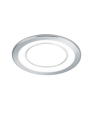 Downlight empotrable LED CORE cromo 10W 450Lm 3000K detalle empotrado