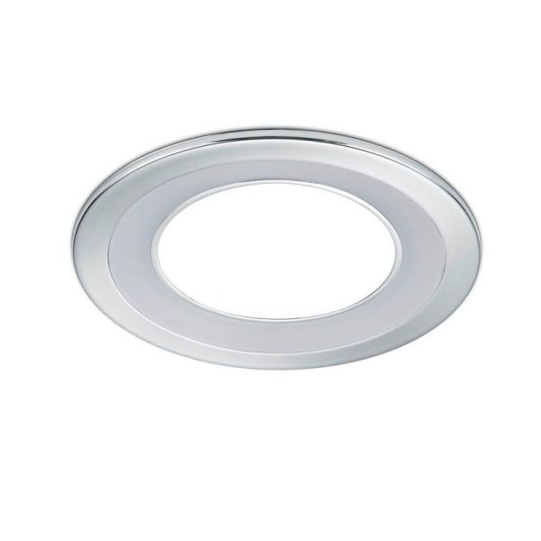 Downlight LED encastrable CORE chrome 10W 450Lm 3000K intérieur LED allumé