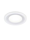 Downlight empotrable LED CORE blanco 10W 450Lm 3000K detalle producto LED encendido
