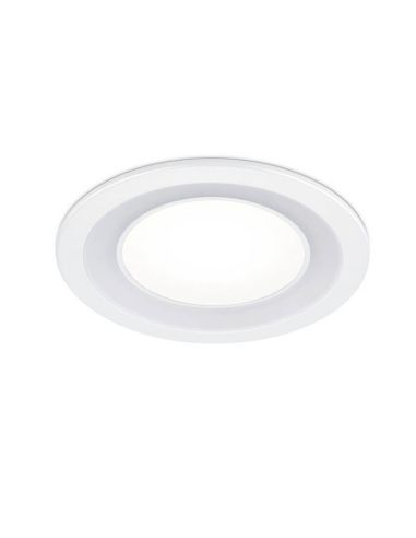 Downlight empotrable LED CORE blanco 10W 450Lm 3000K detalle producto LED encendido