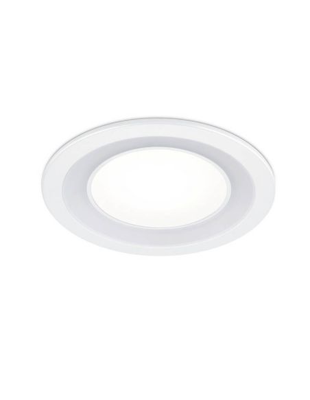 Downlight embutido LED CORE branco 10W 450Lm 3000K detalhe do produto LED ligado