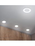 Downlight empotrable LED CORE blanco 10W 450Lm 3000K foto ambiente