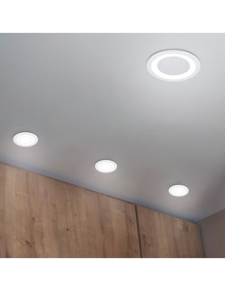 Downlight empotrable LED CORE blanco 10W 450Lm 3000K foto ambiente
