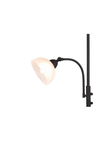 Lámpara de pie metal 2 luces pantalla vidrio COUNTRY IP20 detalle tulipa