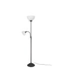 Lámpara de pie metal 2 luces pantalla vidrio COUNTRY IP20 luz apagada