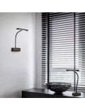 Aplique de pared LED metal CURTIS flexible 1x4W 3000K IP20 foto ambiente