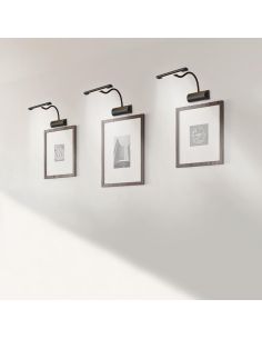 Aplique de pared LED metal CURTIS flexible 1x4W 3000K IP20 | LeonLeds 2