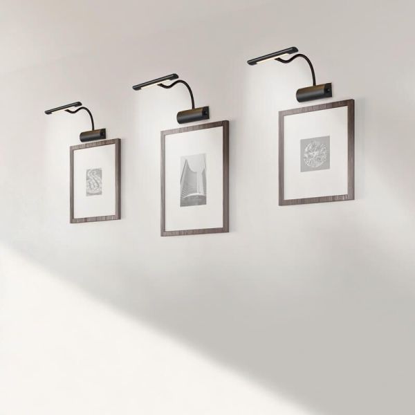 Aplique de pared LED metal CURTIS flexible 1x4W 3000K IP20 foto ambiente combinación productos