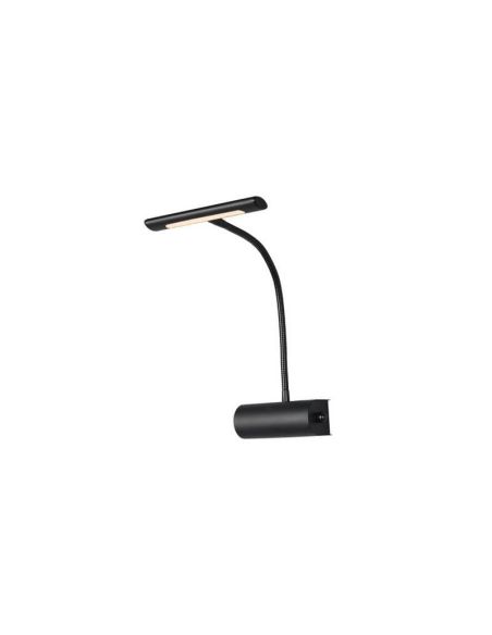 Aplique de pared LED metal CURTIS flexible 1x4W 3000K IP20 | LeonLeds