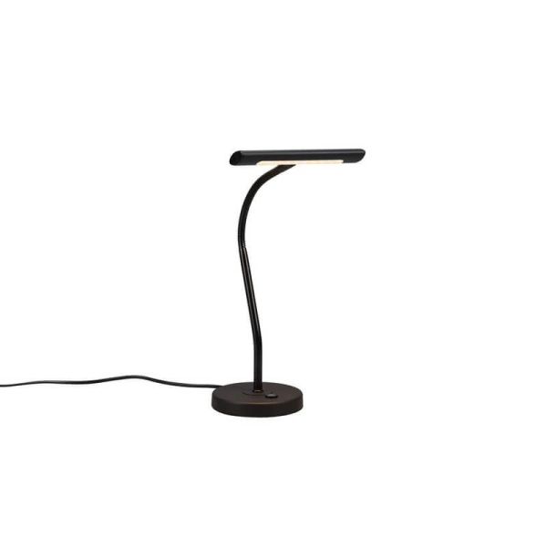 Lámpara de mesa LED metal CURTIS flexible 1x4W 3000K IP20 luz encendida
