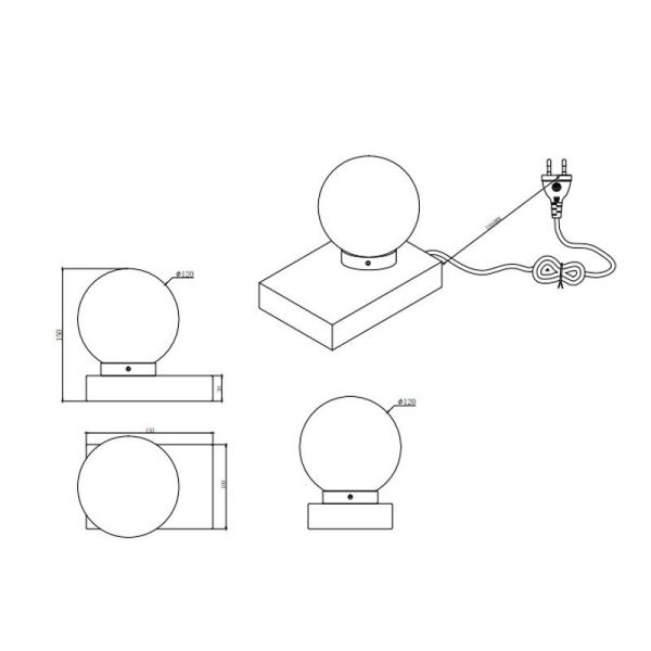 Lampe de table LED DAVI II finition...
