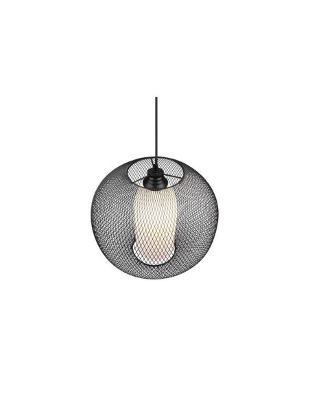 Plafonnier grille, hauteur réglable FILO métal et verre IP20 vue du dessus