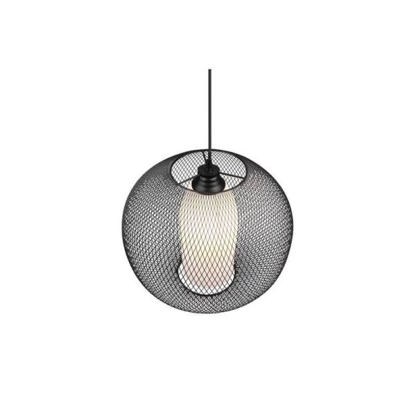 Lámpara de techo rejilla, altura ajustable FILO metal y vidrio IP20 vista desde arriba