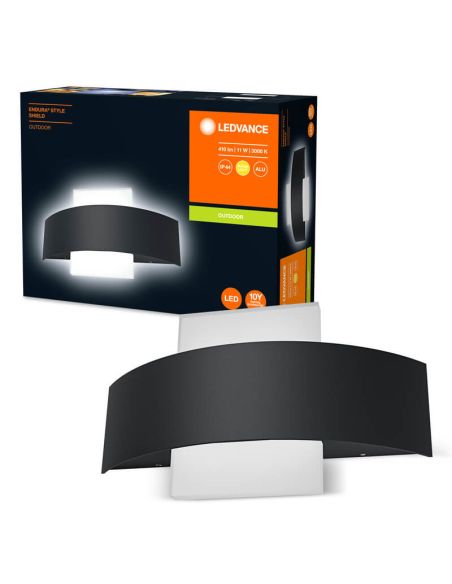 Arandela LED moderna para exterior 11W 3000K 410Lm Endura Style Shield SQ LedVance | LeonLeds