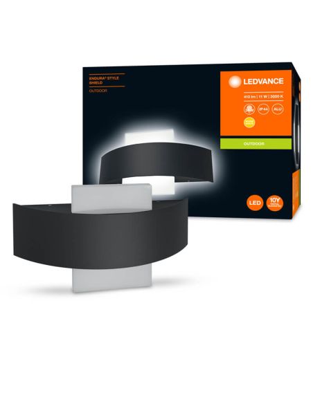 Arandela LED moderna para exterior 11W 3000K 410Lm Endura Style Shield SQ LedVance | LeonLeds