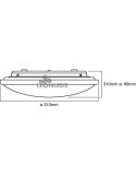 Dimensiones Plafón LED 16W color de luz regulable mediante interruptor Click CCT Orbis LedVance | LeonLeds Iluminación