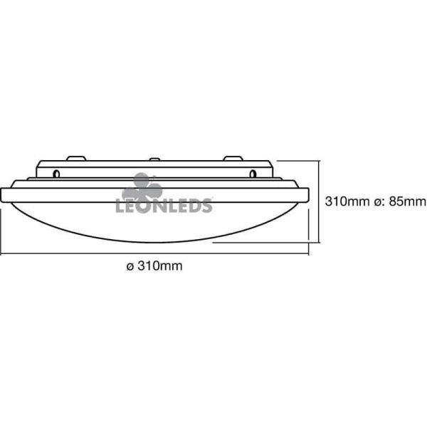 Plafonnier LED avec télécommande 17W Orbis Remote CCT 1000Lm 4058075651715 | LéonLeds