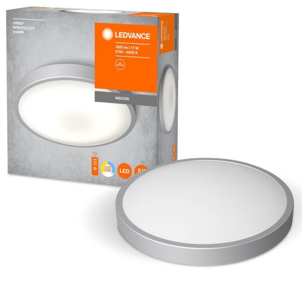 Plafonnier LED avec télécommande 17W Orbis Remote CCT 1000Lm 4058075651715 | LéonLeds