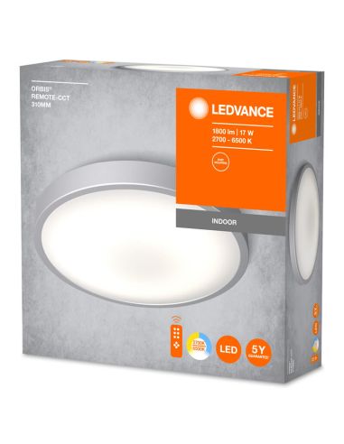 Plafón LED con mando a distancia 17W Orbis Remote CCT 1000Lm 4058075651715 | LeonLeds