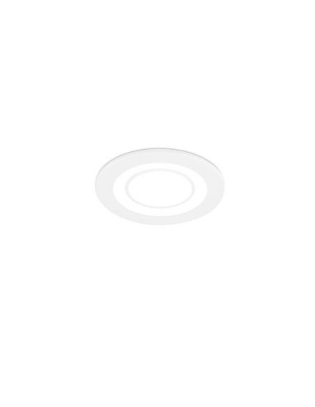 Downlight empotrable LED Core blanco 5W 3000K detalle luz encendida