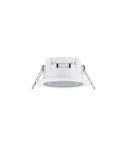 Downlight LED embutido Core branco 5W 3000K detalhe embutido