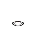 Downlight empotrable LED CORE negro 10W 450Lm 3000K luz encendida