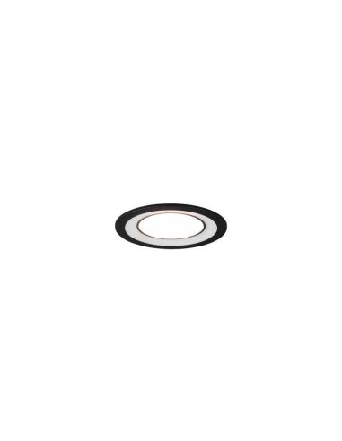 Downlight empotrable LED CORE negro 10W 450Lm 3000K luz encendida
