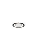Downlight embutido LED CORE preto 10W 450Lm 3000K apagado