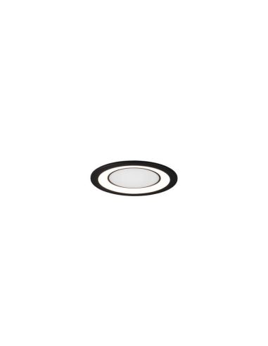 Downlight empotrable LED CORE negro 10W 450Lm 3000K luz apagada