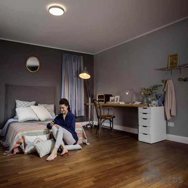 Plafón Led circular 24W 3000Lm Orbis CCT Click Tonalidad Regulable 827-860 41Cm | LeonLeds Iluminación
