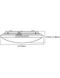 Dimensiones Plafón Led circular 24W 3000Lm Orbis CCT Click Tonalidad Regulable 827-860 41Cm | LeonLeds Iluminación