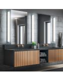 Applique LED FABIO 22W chromée IP44 3000K photo d'ambiance