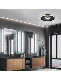 Applique LED FABIO 22W chromée IP44 3000K photo d'ambiance