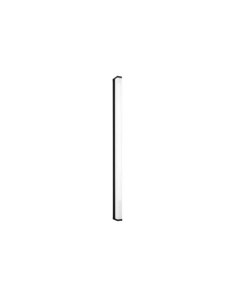 FABIO applique LED 22W noir mat IP44 3000K verticale LED éteinte