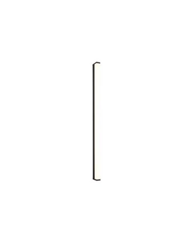 FABIO applique LED 22W noir mat IP44 3000K verticale LED allumée