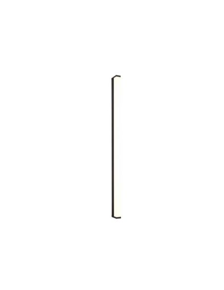 FABIO applique LED 22W noir mat IP44 3000K verticale LED allumée