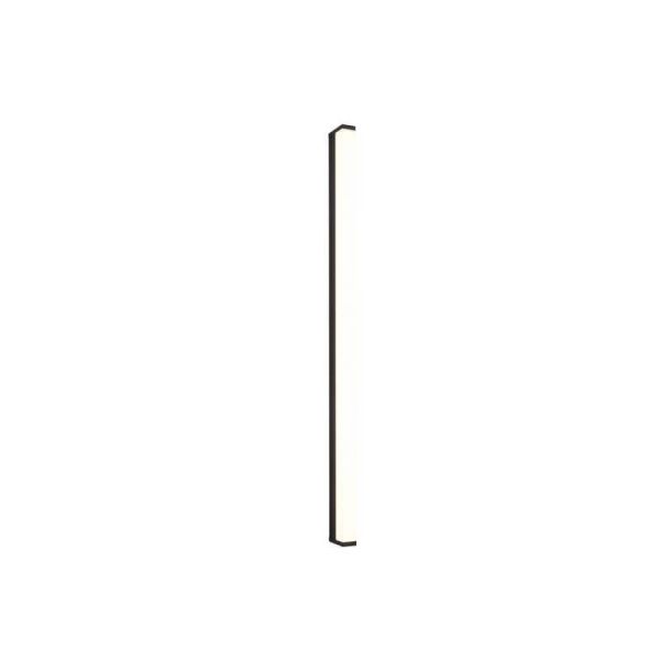 FABIO applique LED 22W noir mat IP44 3000K verticale LED allumée