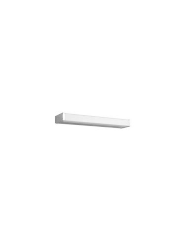 Aplique de pared LED FABIO 6.5W cromo IP44 3000K horizontal