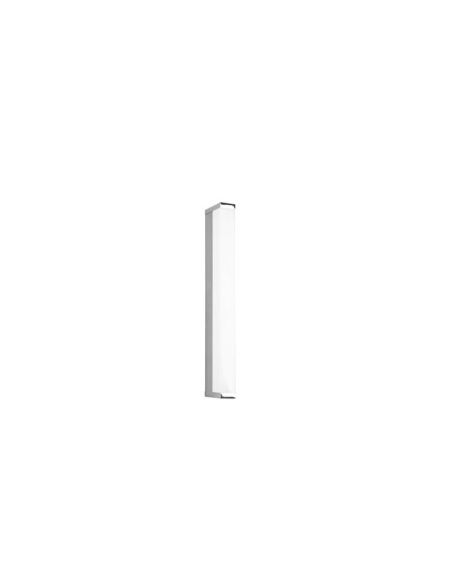 Aplique de pared LED FABIO 6.5W cromo IP44 3000K vertical luz apagada