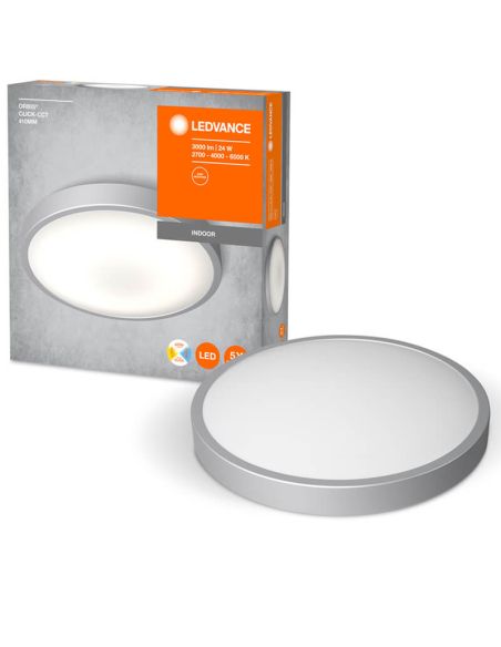 Plafón Led circular 24W 3000Lm Orbis CCT Click Tonalidad Regulable 827-860 41Cm | LeonLeds