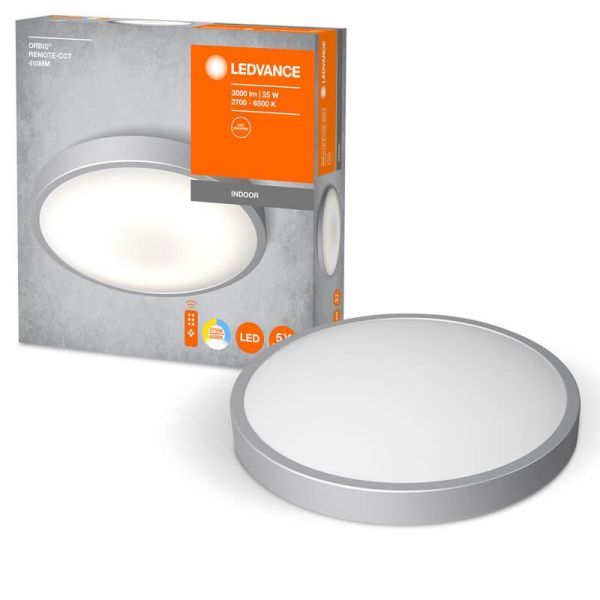 Plafonnier LED circulaire 25W avec télécommande Orbis CCT 41Cm 3 000Lm 4058075651777 | LéonLeds