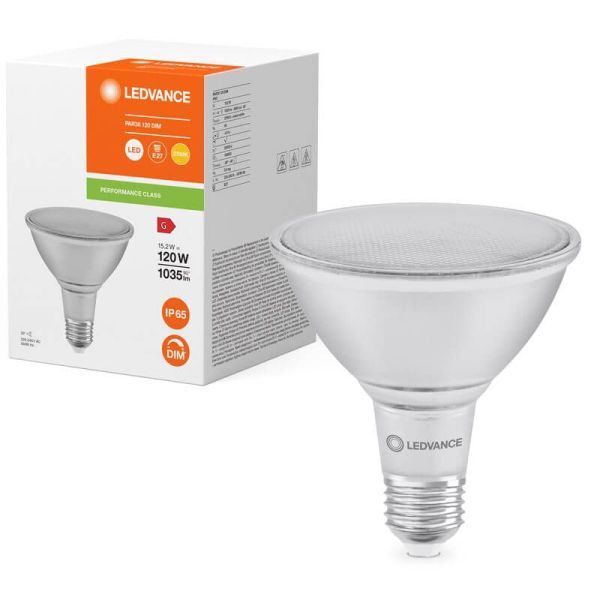 Bombilla LED PAR38 Regulable 14,5W Reemplazo 120W IP65 30º Performance Class Spor PAR38 GL 120 LedVance | LeonLeds