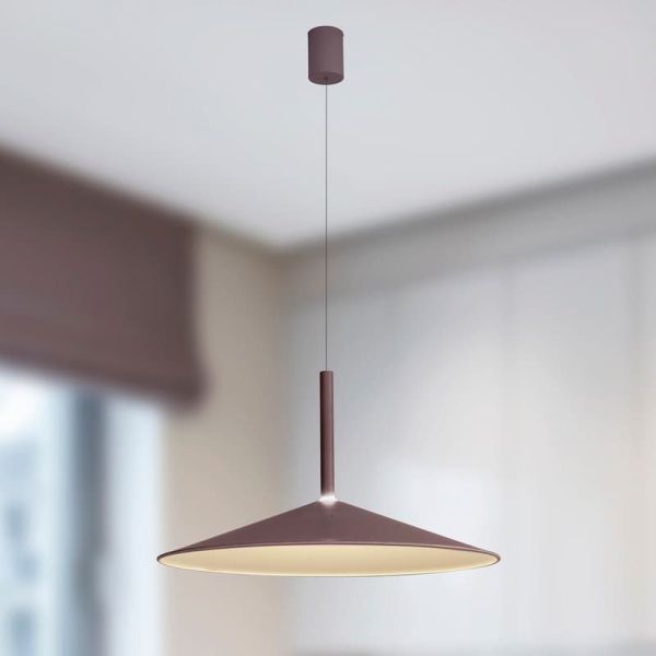 Suspension Bell 1 Lumière CALICE 16W 3000K blanc/noir/café/frêne/vert ambiant