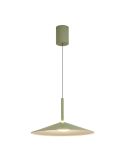Lámpara Colgante campana 1 Luz CALICE 16W 3000K verde con luz