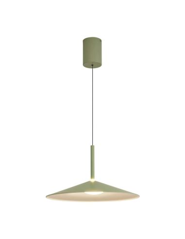 Suspension Bell 1 Lumière CALICE 16W 3000K vert avec lumière