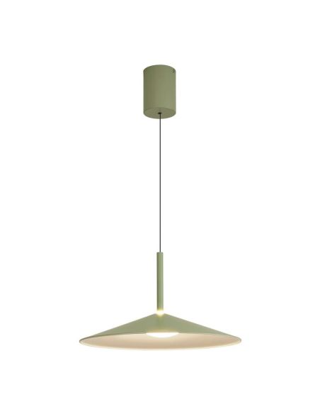 Suspension Bell 1 Lumière CALICE 16W 3000K vert avec lumière